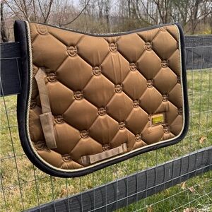 Golden Brass Equestrian Stockholm Saddle Pad